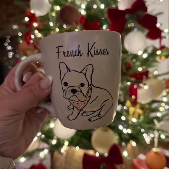Other - French Kisses French Bulldog With Bandana Mug By Spectrum Coffee 16 Oz Mug